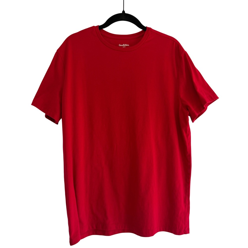 Goodfellow & Co Mens Every Wear Tee Red Short Sleeve Crewneck T-Shirt Size L